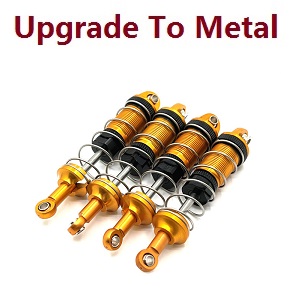 MJX Hyper Go 16207 16208 16209 16210 RC Car spare parts upgrade to metal shock absorber (Gold)