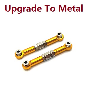 MJX Hyper Go 16207 16208 16209 16210 RC Car spare parts upgrade to metal steering connect buckle (Gold)