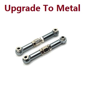 MJX Hyper Go H16 V1 V2 V3 H16H H16E H16P H16HV2 H16EV2 H16PV2 RC Car spare parts upgrade to metal steering connect buckle (Titanium) - Click Image to Close