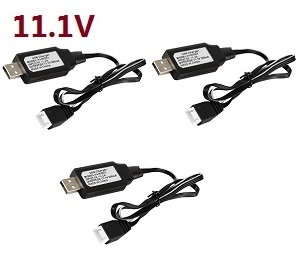 MJX Hyper Go 16207 16208 16209 16210 RC Car spare parts USB charger wire (3S 11.1V) 3pcs - Click Image to Close