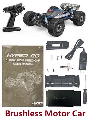 MJX Hyper Go 16207 Brushless Motor RC Car with 1 battery(3S) RTR