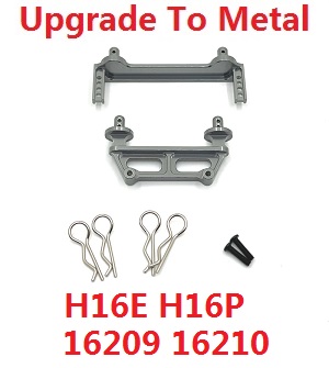 MJX Hyper Go 16209 16210 RC Car spare parts upgrade to metal fixed set for car shell Titanium color - Click Image to Close