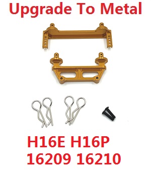 MJX Hyper Go 16209 16210 RC Car spare parts upgrade to metal fixed set for car shell Gold - Click Image to Close