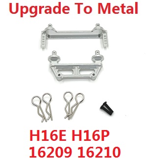 MJX Hyper Go 16209 16210 RC Car spare parts upgrade to metal fixed set for car shell Silver - Click Image to Close