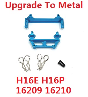 MJX Hyper Go H16 V1 V2 V3 H16E H16P H16EV2 H16PV2 RC Car spare parts upgrade to metal car shell holder Blue - Click Image to Close