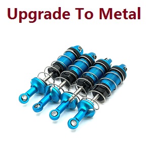 MJX Hyper Go H16 V1 V2 V3 H16H H16E H16P H16HV2 H16EV2 H16PV2 RC Car spare parts upgrade to metal shock absorber (Blue)