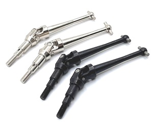 MJX Hyper Go H16 V1 V2 V3 H16H H16E H16P H16HV2 H16EV2 H16PV2 RC Car spare parts tire drive shaft module 4pcs Silver and Black - Click Image to Close
