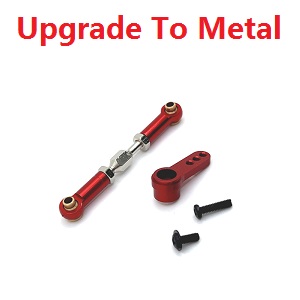 MJX Hyper Go 16207 16208 16209 16210 RC Car spare partsupgrade to metal searvo arm and connect buckle (Red)