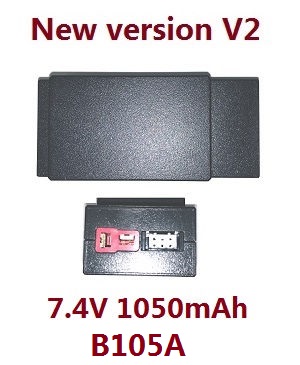 MJX Hyper Go H16 V1 V2 V3 H16H H16E H16P H16HV2 H16EV2 H16PV2 RC Car spare parts 7.4V 1050mAh battery (New version V2)
