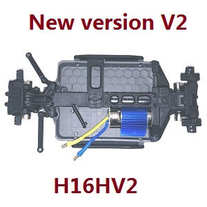 MJX Hyper Go H16HV2 RC Car front and rear driven module + motor module + bottom board + steering connect buckle module assembly (New version V2) H16HV2