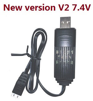 MJX Hyper Go H16 V1 V2 V3 H16H H16E H16P H16HV2 H16EV2 H16PV2 RC Car spare parts USB charger wire (New version V2) - Click Image to Close