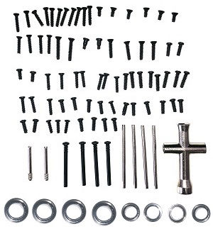MJX Hyper Go H16 V1 V2 V3 H16H H16E H16P H16HV2 H16EV2 H16PV2 RC Car spare parts screws set + iron bar + hexagon wrench + bearing set