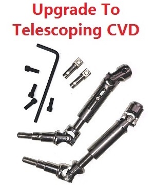 MJX Hyper Go H16 V1 V2 V3 H16H H16E H16P H16HV2 H16EV2 H16PV2 RC Car spare parts upgrade to telescoping CVD - Click Image to Close