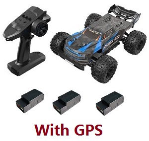 MJX H16E V3 RC car with GPS and 3 battery RTR Blue