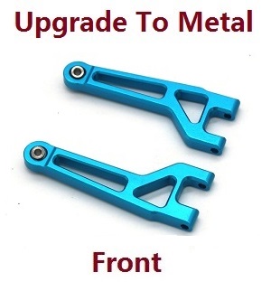 MJX Hyper Go 16207 16208 16209 16210 RC Car spare parts upgrade to metal front upper swing arm (Blue) - Click Image to Close