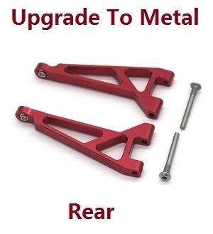 MJX Hyper Go 16207 16208 16209 16210 RC Car spare parts upgrade to metal rear upper swing arm (Red)