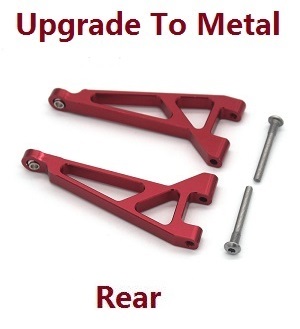 MJX Hyper Go H16 V1 V2 V3 H16H H16E H16P H16HV2 H16EV2 H16PV2 RC Car spare parts upgrade to metal rear upper swing arm (Red)