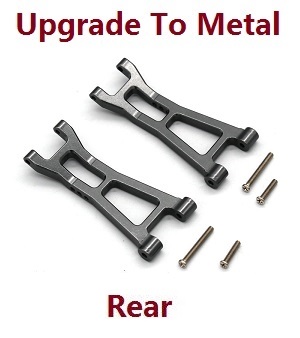 MJX Hyper Go 16207 16208 16209 16210 RC Car spare parts upgrade to metal rear lower swing arm (Gray)