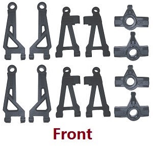 MJX Hyper Go 16207 16208 16209 16210 RC Car spare parts front upper and lower swing arm and steering seat 2sets
