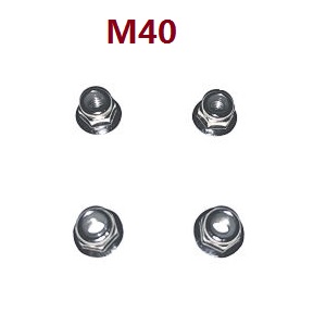 MJX Hyper Go H16 V1 V2 V3 H16H H16E H16P H16HV2 H16EV2 H16PV2 RC Car spare parts M4 flange nuts - Click Image to Close