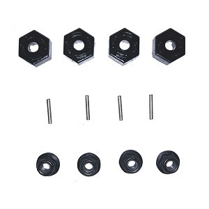 MN Model G500 MN-86 MN-86S MN86 MN86S RC Car Vehicle spare parts hexagon fixed seat + iron bar + M4 nuts - Click Image to Close