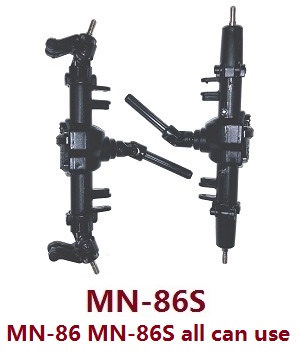 MN Model G500 MN-86 MN-86S MN86 MN86S RC Car Vehicle spare parts front and rear wave box group with dirve shaft and wheel seat (MN-86S)