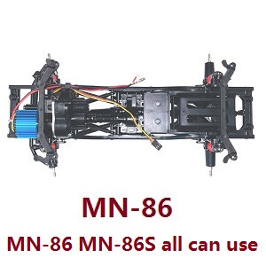 MN Model G500 MN-86 MN-86S MN86 MN86S RC Car Vehicle spare parts car frame body assembly with motor module and SERVO + front and rear wave box module (MN-86)