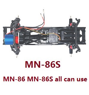 MN Model G500 MN-86 MN-86S MN86 MN86S RC Car Vehicle spare parts car frame body assembly with motor module and SERVO + front and rear wave box module (MN-86S)