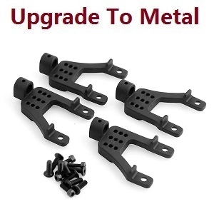 MN Model G500 MN-86 MN-86S MN86 MN86S RC Car Vehicle spare parts fixed seat for shock absorber Upgrade to metal Black - Click Image to Close