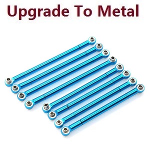MN Model G500 MN-86 MN-86S MN86 MN86S RC Car Vehicle spare parts upgrade to metal pull bar Blue - Click Image to Close