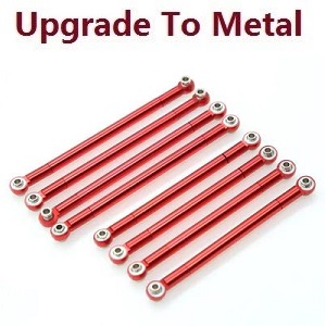 MN Model G500 MN-86 MN-86S MN86 MN86S RC Car Vehicle spare parts upgrade to metal pull bar Red - Click Image to Close