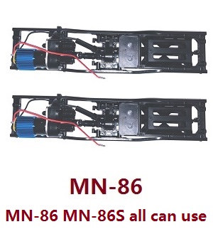 MN Model G500 MN-86 MN-86S MN86 MN86S RC Car Vehicle spare parts car frame + motor module + transfer wave box + battery case (MN-86) 2pcs