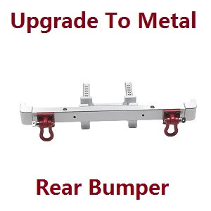 MN Model G500 MN-86 MN-86S MN86 MN86S RC Car Vehicle spare parts upgrade to metal rear bumper Silver