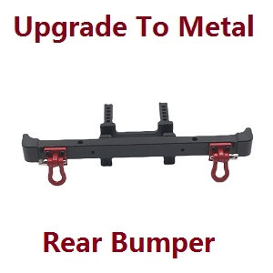 MN Model G500 MN-86 MN-86S MN86 MN86S RC Car Vehicle spare parts upgrade to metal rear bumper Black