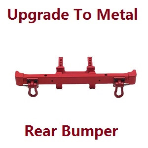 MN Model G500 MN-86 MN-86S MN86 MN86S RC Car Vehicle spare parts upgrade to metal rear bumper Red