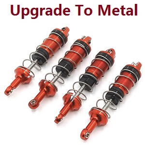 MN Model G500 MN-86 MN-86S MN86 MN86S RC Car Vehicle spare parts upgrade to metal shock absorber Red