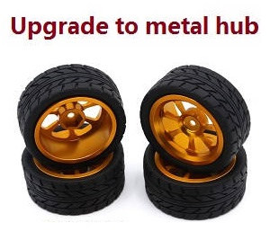 MN Model G500 MN-86 MN-86S MN86 MN86S RC Car Vehicle spare parts upgrade to metal hub tires Gold