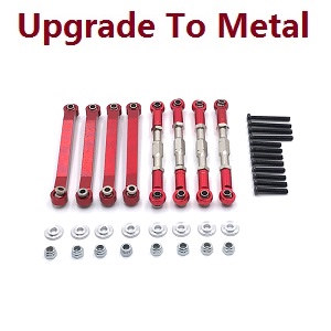 MN Model MN-99 MN-99S MN99A MN99SA MN99SF MN99S-1 MN-99SK D90 RC Car spare parts pull bar group (upgrade to metal) Red - Click Image to Close