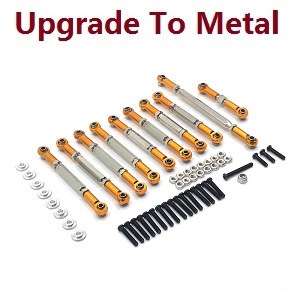 MN Model MN-98 RC Car spare parts pull bar group + steering connect bar (upgrade to metal) Gold