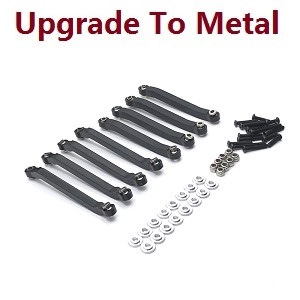 MN Model MN-98 RC Car spare parts pull bar group (upgrade to metal) Black - Click Image to Close