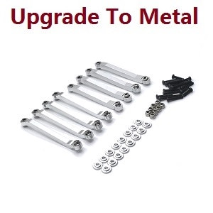 MN Model MN-98 RC Car spare parts pull bar group (upgrade to metal) Silver