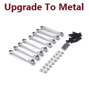 MN Model MN-90 MN-91 MN-90K MN-91K D90 RC Car spare parts pull bar group (upgrade to metal) Silver