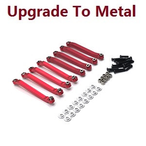 MN Model MN-98 RC Car spare parts pull bar group (upgrade to metal) Red - Click Image to Close