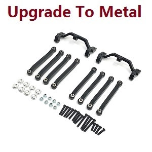 MN Model MN-99 MN-99S MN99A MN99SA MN99SF MN99S-1 MN-99SK D90 RC Car spare parts pull bar group with pull bar seat (upgrade to metal) Black - Click Image to Close