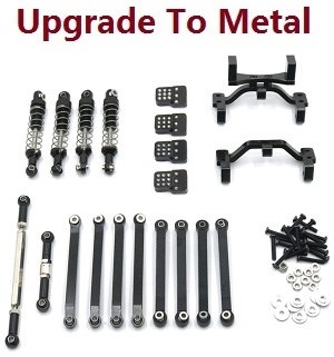 MN Model MN-98 RC Car spare parts upgrade to metal parts group kit Black