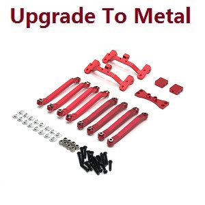 MN Model MN-99 MN-99S MN99A MN99SA MN99SF MN99S-1 MN-99SK D90 RC Car spare parts pull bar group + pull bar seat (upgrade to metal) Red - Click Image to Close