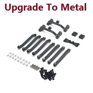 MN Model MN-99 MN-99S MN99A MN99SA MN99SF MN99S-1 MN-99SK D90 RC Car spare parts pull bar group + pull bar seat (upgrade to metal) Black - Click Image to Close