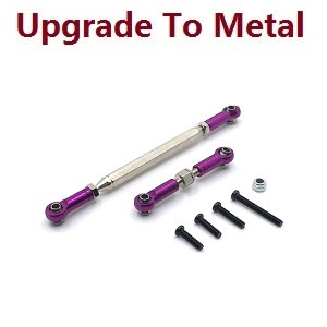 MN Model MN-98 RC Car spare parts steering connect bar (upgrade to metal) Purple - Click Image to Close