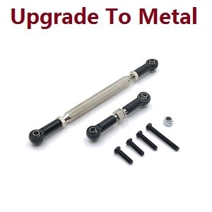MN Model MN-98 RC Car spare parts steering connect bar (upgrade to metal) Black - Click Image to Close