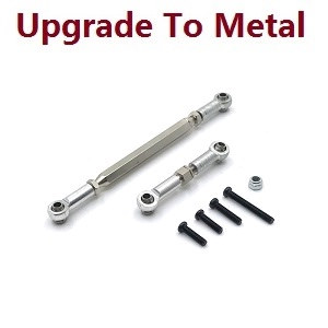 MN Model MN-99 MN-99S MN99A MN99SA MN99SF MN99S-1 MN-99SK D90 RC Car spare parts steering connect bar (upgrade to metal) Silver - Click Image to Close